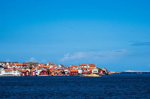 View of the village Gullholmen in Sweden
