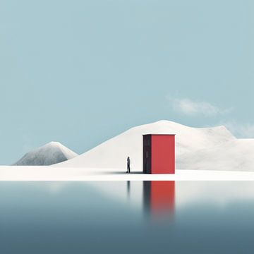 Eenzame uitzichten op het ijs van ByNoukk