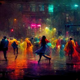 Dancing in the streets on a long summer night, part 7 by Maarten Knops