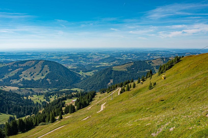 View from the Hochgrat towards Oberstaufen by Leo Schindzielorz