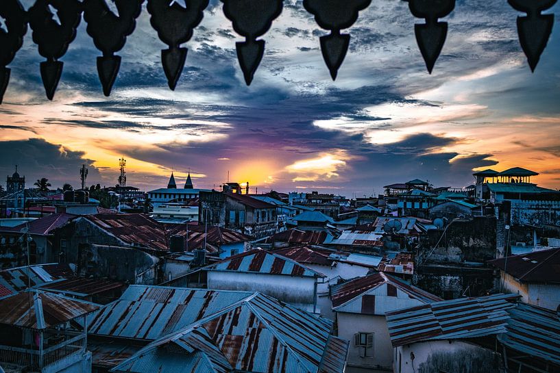 Stone Town, view from Emerson Spice Hotel by Lisette van Leeuwen