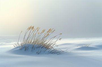 Winterlandschap van fernlichtsicht