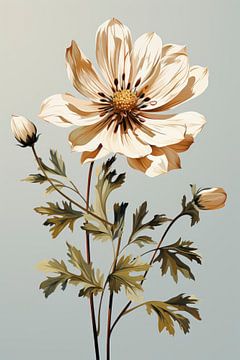 flower sketch by Harry Cathunter