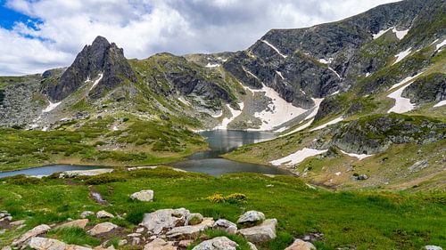 The Twin, een van de bergmeren van Rila 7 Lakes (Bulgarije)