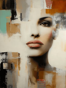 Urban Muse, abstraktes Porträt