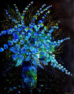 Blauwe bloemen van pol ledent