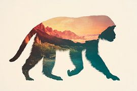 De natuur in de loop van van Poster Art Shop