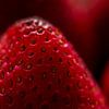 Macro forme de fraise, fruit frais et mûr. sur Dieter Walther