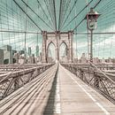 NEW YORK CITY Brooklyn Bridge | urbaner Vintage-Stil von Melanie Viola Miniaturansicht