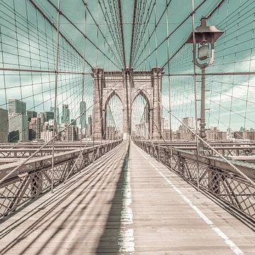 NEW YORK CITY Brooklyn Bridge | urbaner Vintage-Stil