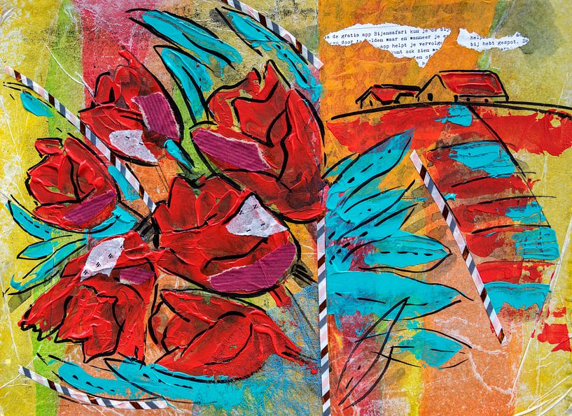 typisch Holland, collagekunst von Ariadna de Raadt-Goldberg