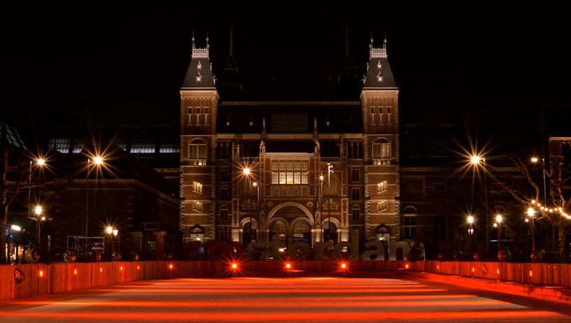 Red Ice Rink at the Rijksmuseum - Winter Charm in Amsterdam by Be More Outdoor