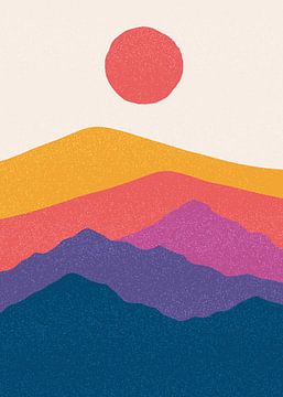 Soleil rose sur Humane