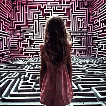 Labyrinth-Mädchen von Gert-Jan Siesling