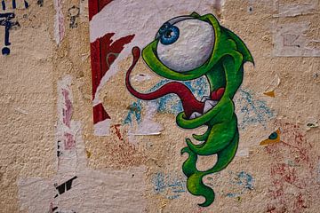 Vreemdeling op de muur van Raphael Kipfer