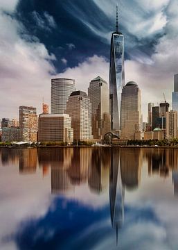 Manhattan Skyline van Christiane Calmbacher