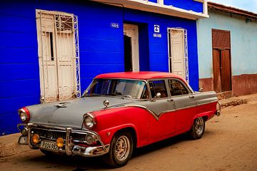 Oldtimer car op Cuba. van René Holtslag