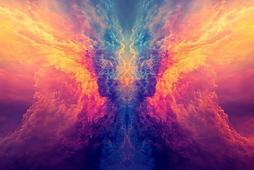 spiritual digital fiction print kaleidoscope by Egon Zitter