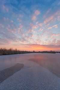 Lever du soleil en hiver