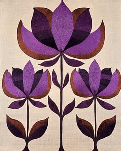 Retro Flowers Print 4