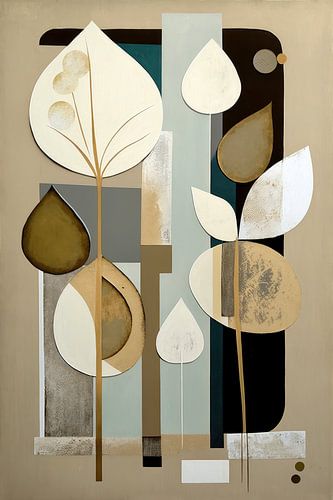 Digitaal abstract schilderij