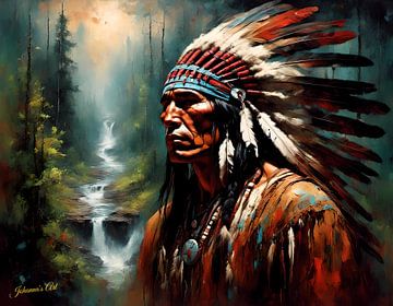 Native American Heritage 44 by Johanna's Art