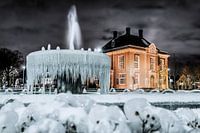 winter plaatje fontein hoofddorp