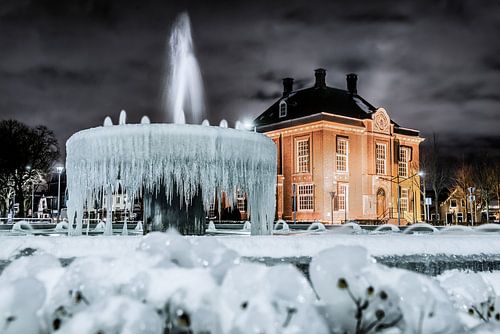 Winterbild-Brunnen hoofddorp
