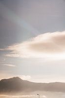 Scenic mountain landscape print