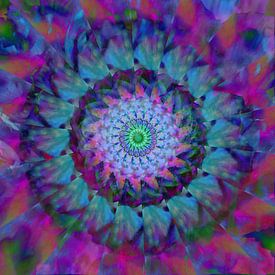 Regenbogen-Mandala von christine b-b müller