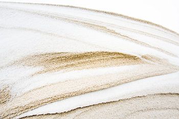 Gevormd door sneeuw en zand