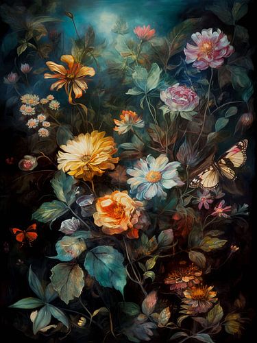 Botanische bloemen | Retro