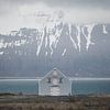 Blaues Haus in Husavik von GoodMoodPhotos