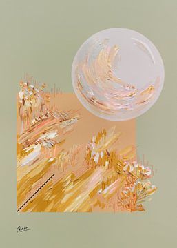 'Weaving Wind' | Moderne abstrakte Malerei von Ceder Art