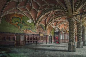 Verlaten handelsbeurs in Antwerpen