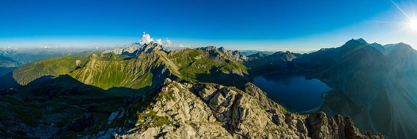 High above the Lünersee by Denis Feiner