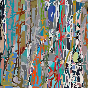 Pollock's knipoog 6 van Angel Estevez