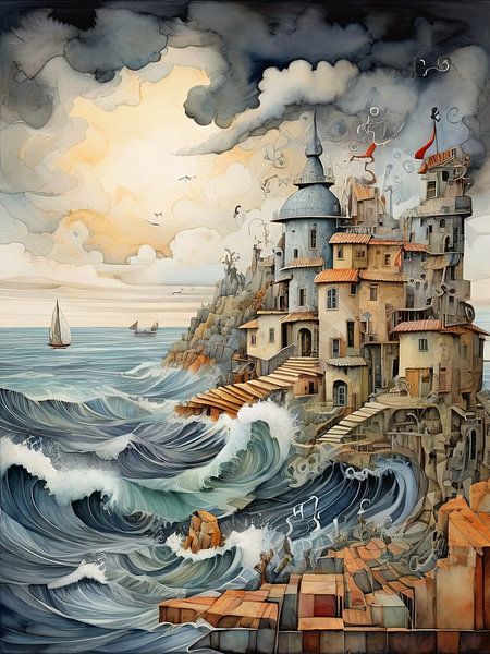 Stadt am Meer von TOAN TRAN