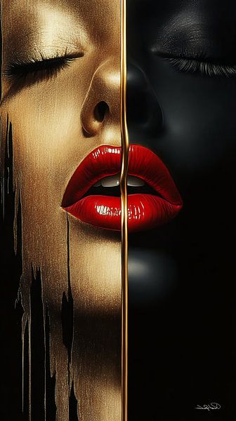 gold - schwarz - rot von Gelissen Artworks