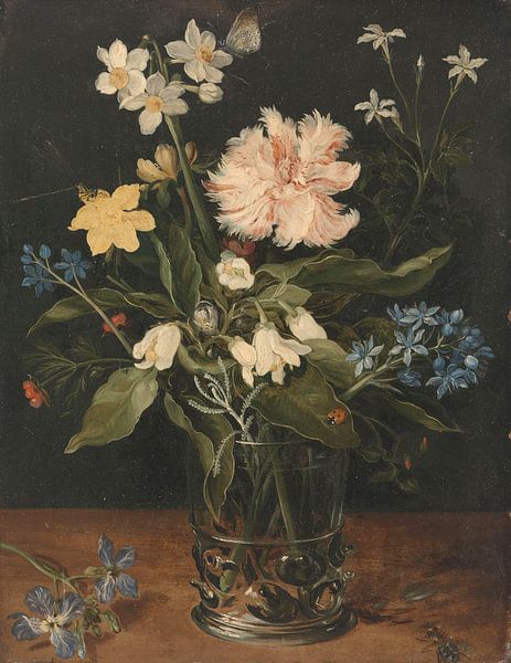 Still Life with Flowers in a Glass, Jan Brueghel by Masterful Masters