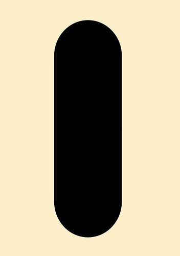 Japandi Abstract Zwart Beige