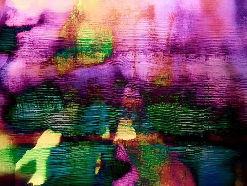 Cosmos Dream Meditation Fuchsia by FRESH Fine Art