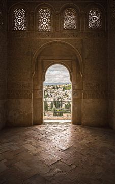 Alhambra Moorish Window and Decoration Granada by Rudolfo Dalamicio