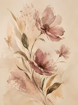 Staubiges Blumensprühbild