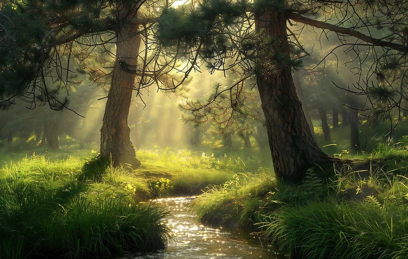 Deutsche Waldlandschaft im Sommerglanz von fernlichtsicht
