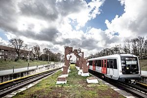 U-Bahn-Station auf der Nord-Süd-Linie Amsterdam
