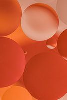 Orange : huile sur l'eau