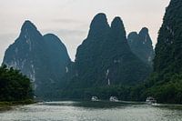 Yangshuo Karst Mountains Li Rivière Li