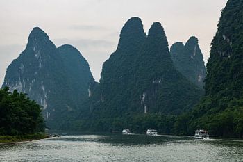Yangshuo Karst Mountains Li Rivière Li