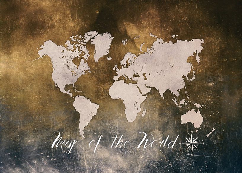 World map 24 #map #worldmap van JBJart Justyna Jaszke